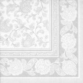 PAPSTAR SERVIETTEN ROYAL ORNAMENTS WEISS 40 CM 50 STÜCK